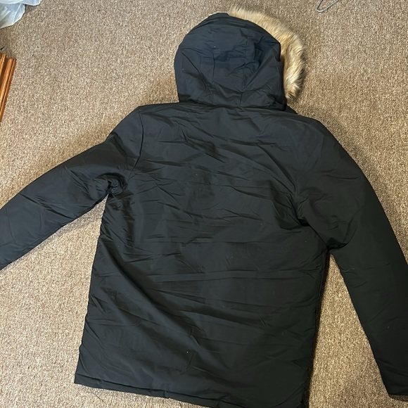 Adidas winter coat / jacket fur hood size LARGE BNWT parka - Picture 6 of 7